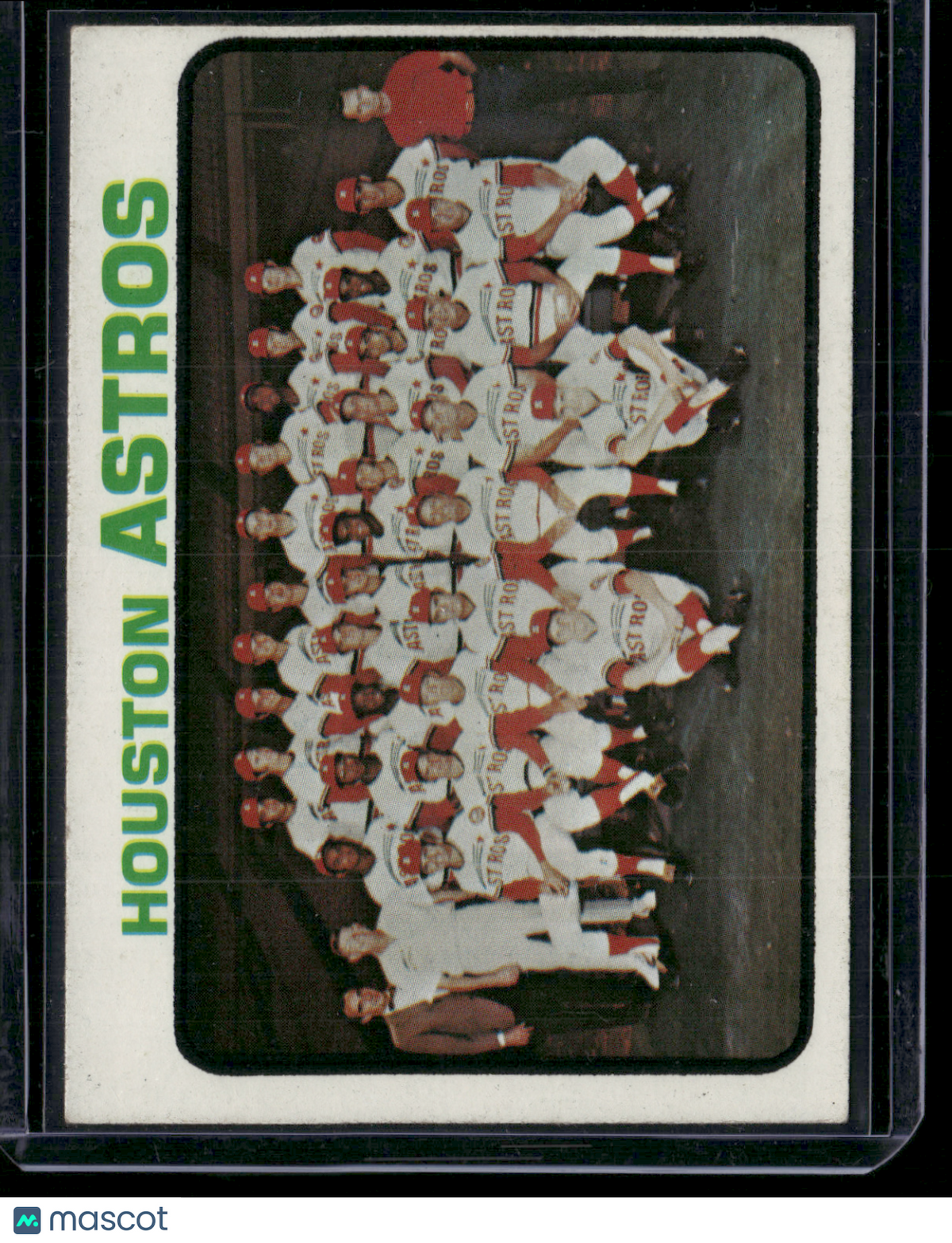 1973 Topps HOUSTON ASTROS #158 Light Stain on Back (VG/EX-EX)