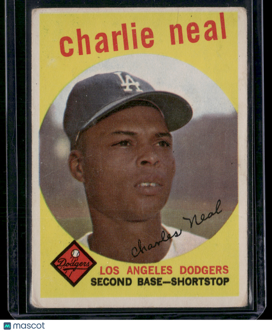 1959 Topps CHARLIE NEAL #427 Pencil on back