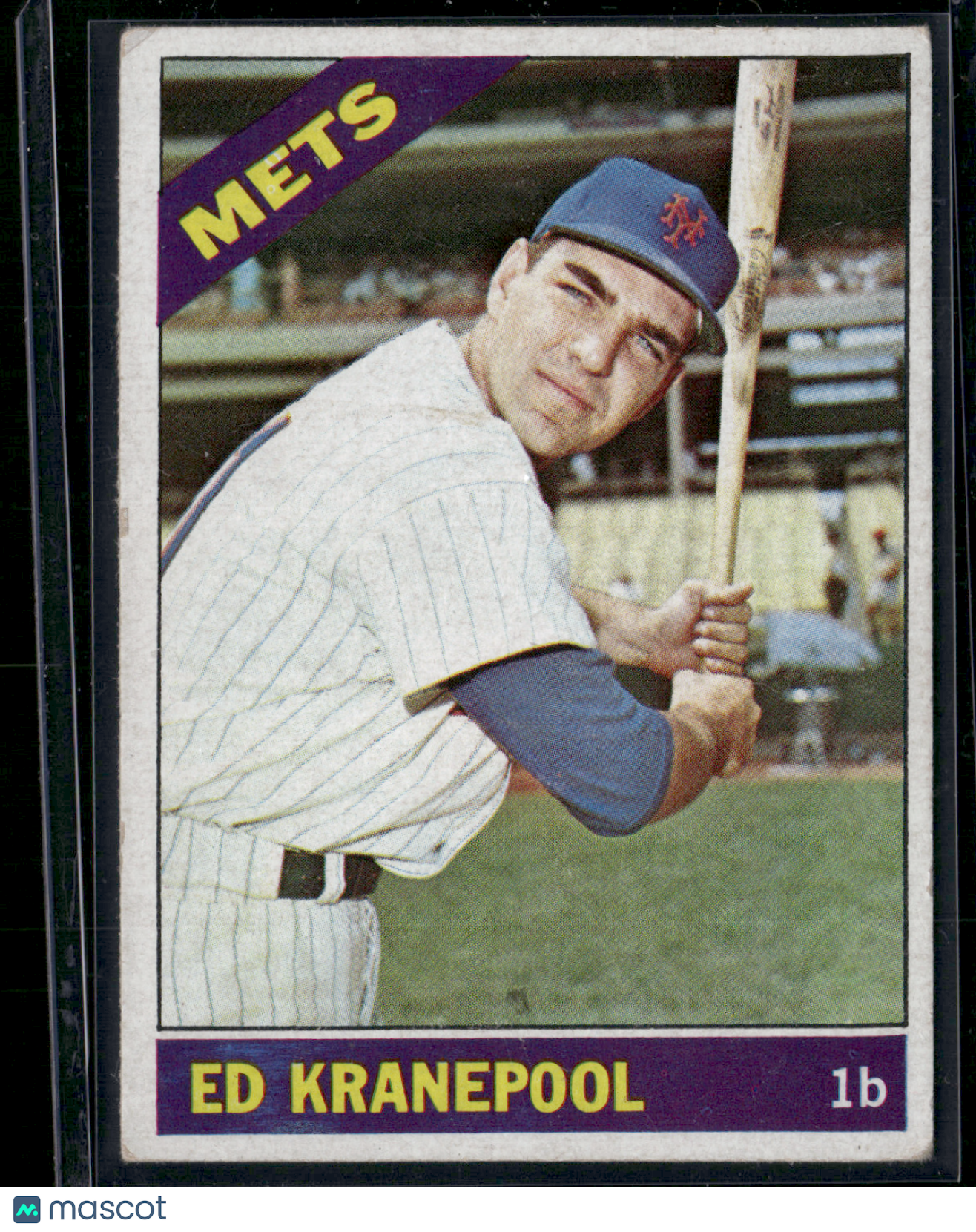 1966 Topps ED KRANEPOOL #212 Light Scratching (VG)