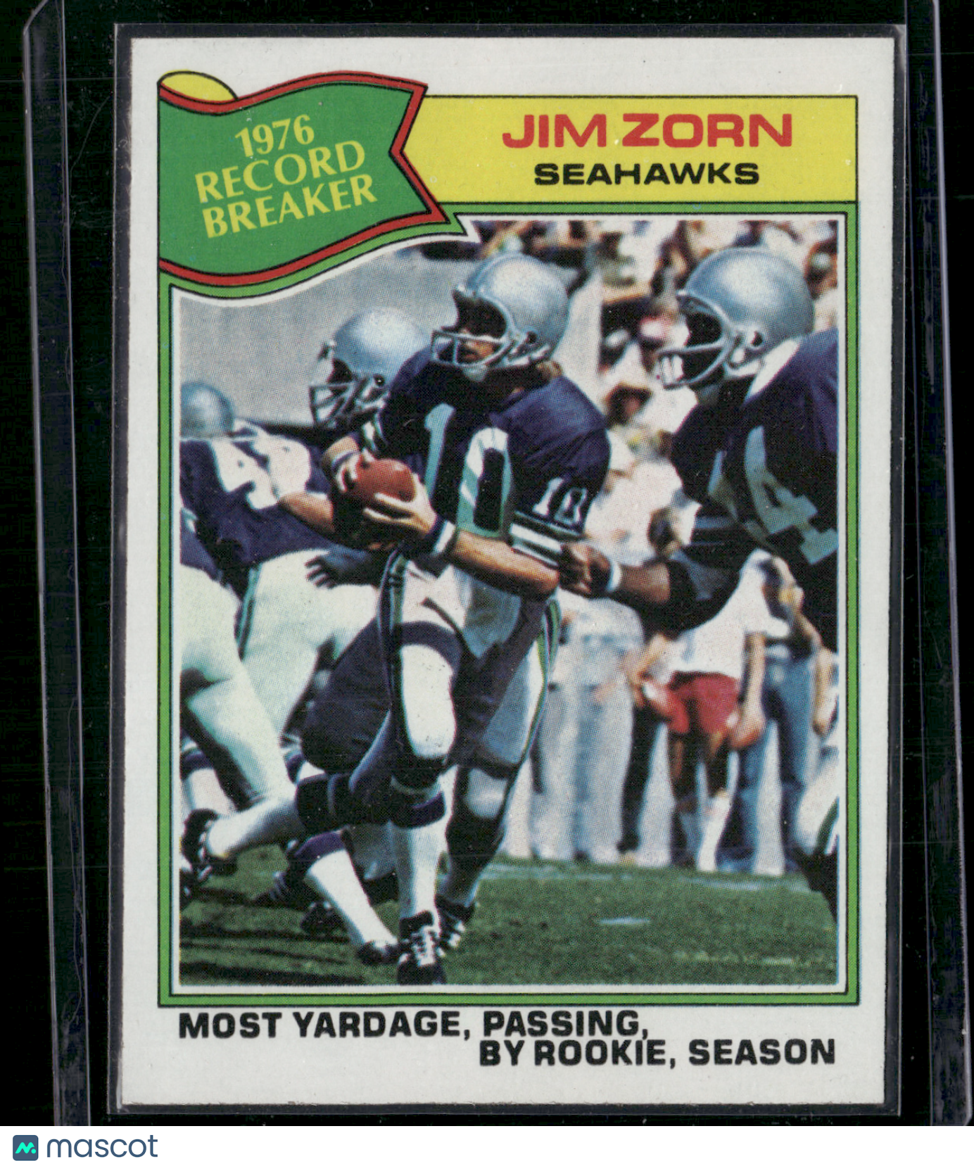 1977 Topps JIM ZORN #455 1976 Record Breaker (EX-EX/MT)