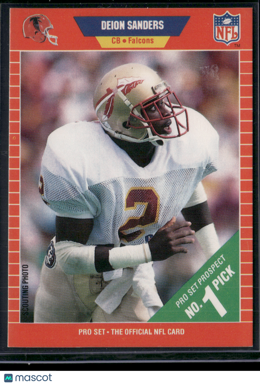 1989 Pro Set DEION SANDERS #486 Rookie RC
