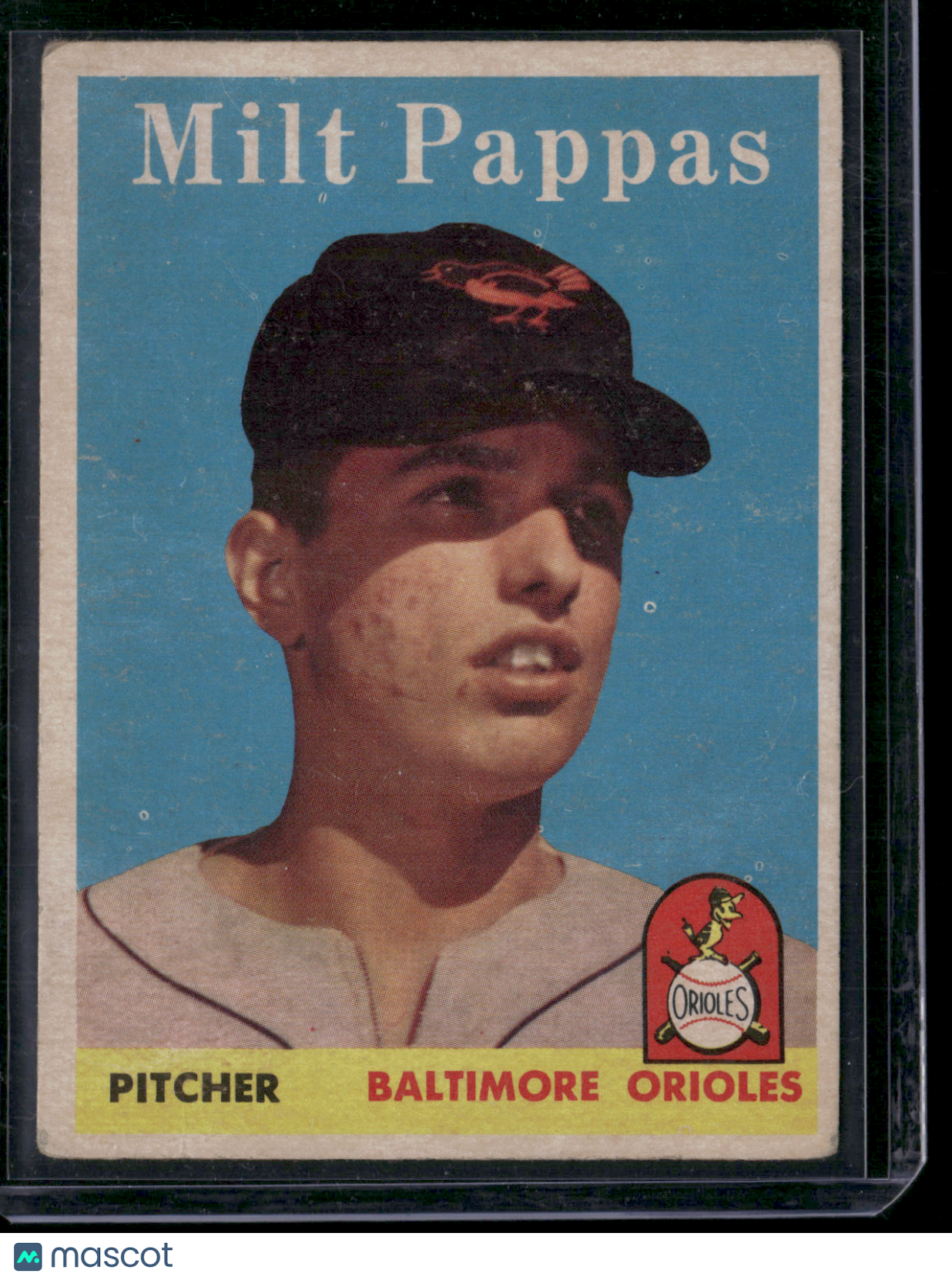 1958 Topps MILT PAPPAS #457 Rookie RC Surface dent (Good)
