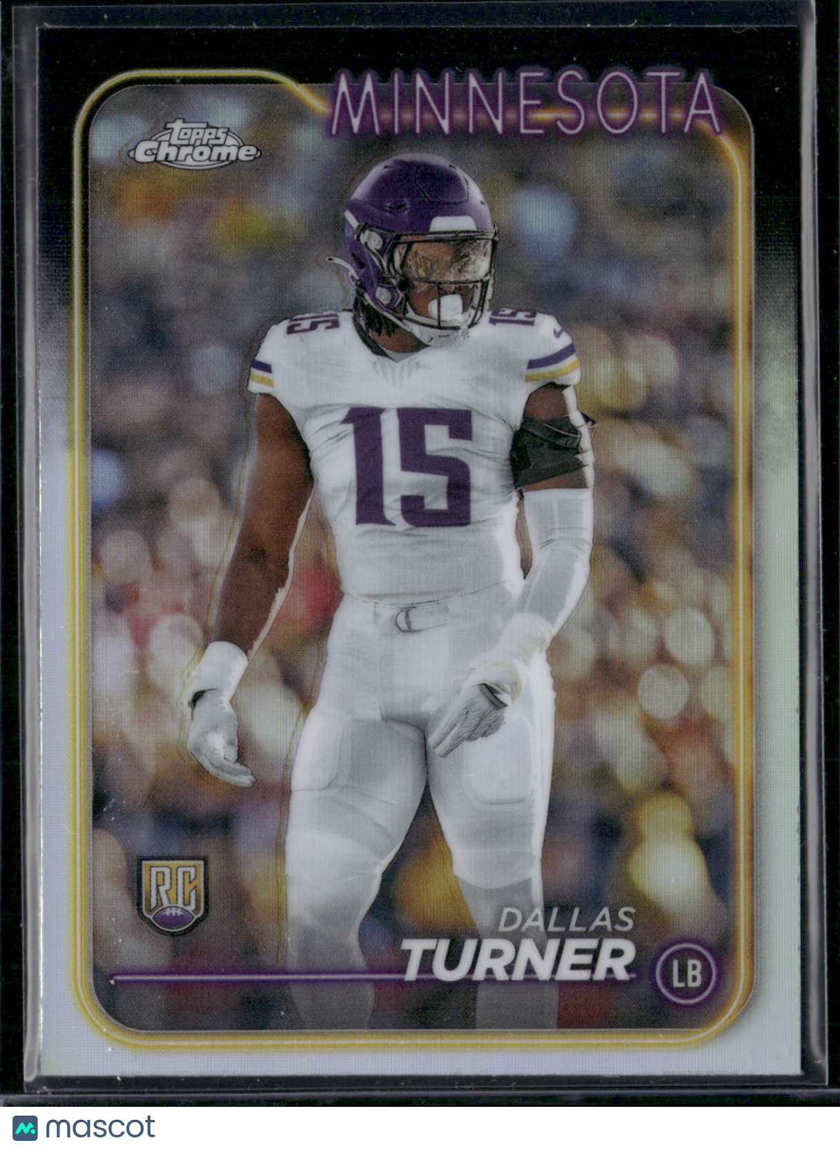 2024 Chrome DALLAS TURNER #221 Rainbow Refractor Rookie RC (NM)