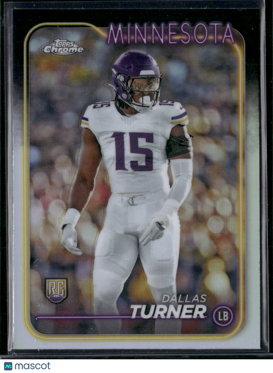 2024 Chrome DALLAS TURNER #221 Rainbow Refractor Rookie RC (NM)