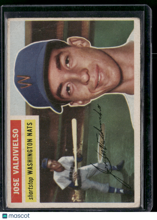 1956 Topps JOSE VALDIVIELSO #237 Creases