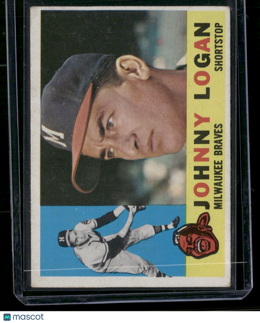 1960 Topps JOHNNY LOGAN #205 Light Wrinkles (VG)
