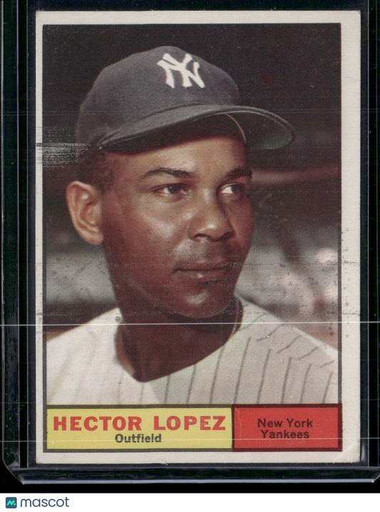 1961 Topps HECTOR LOPEZ #28 Surface Wear
