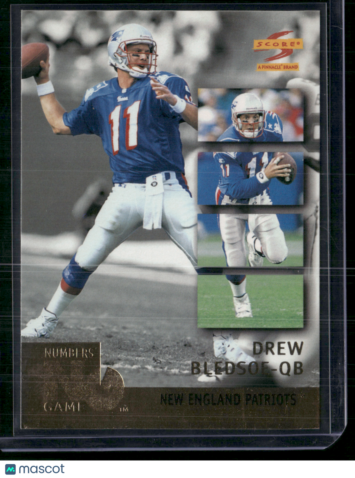 1996 Score DREW BLEDSOE #NG2 Numbers Game (NM)