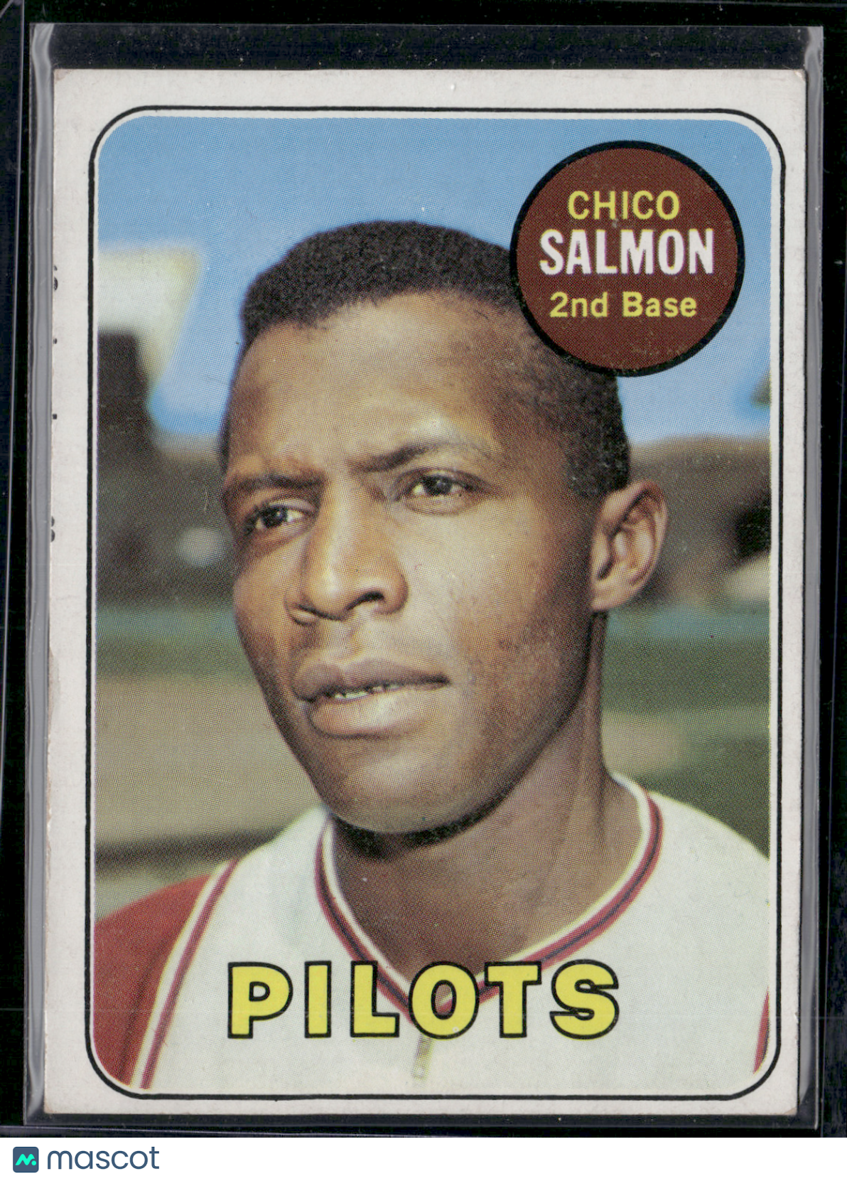 1969 Topps CHICO SALMON #62 Print markings (VG)