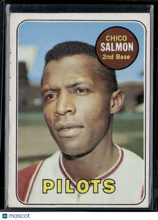 1969 Topps CHICO SALMON #62 Print markings (VG)