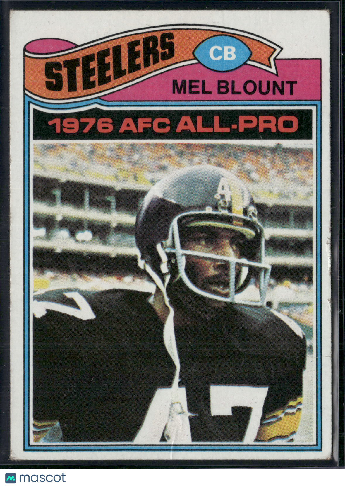 1977 Topps MEL BLOUNT #180 All Pro Light Wrinkles (VG-VG/EX)