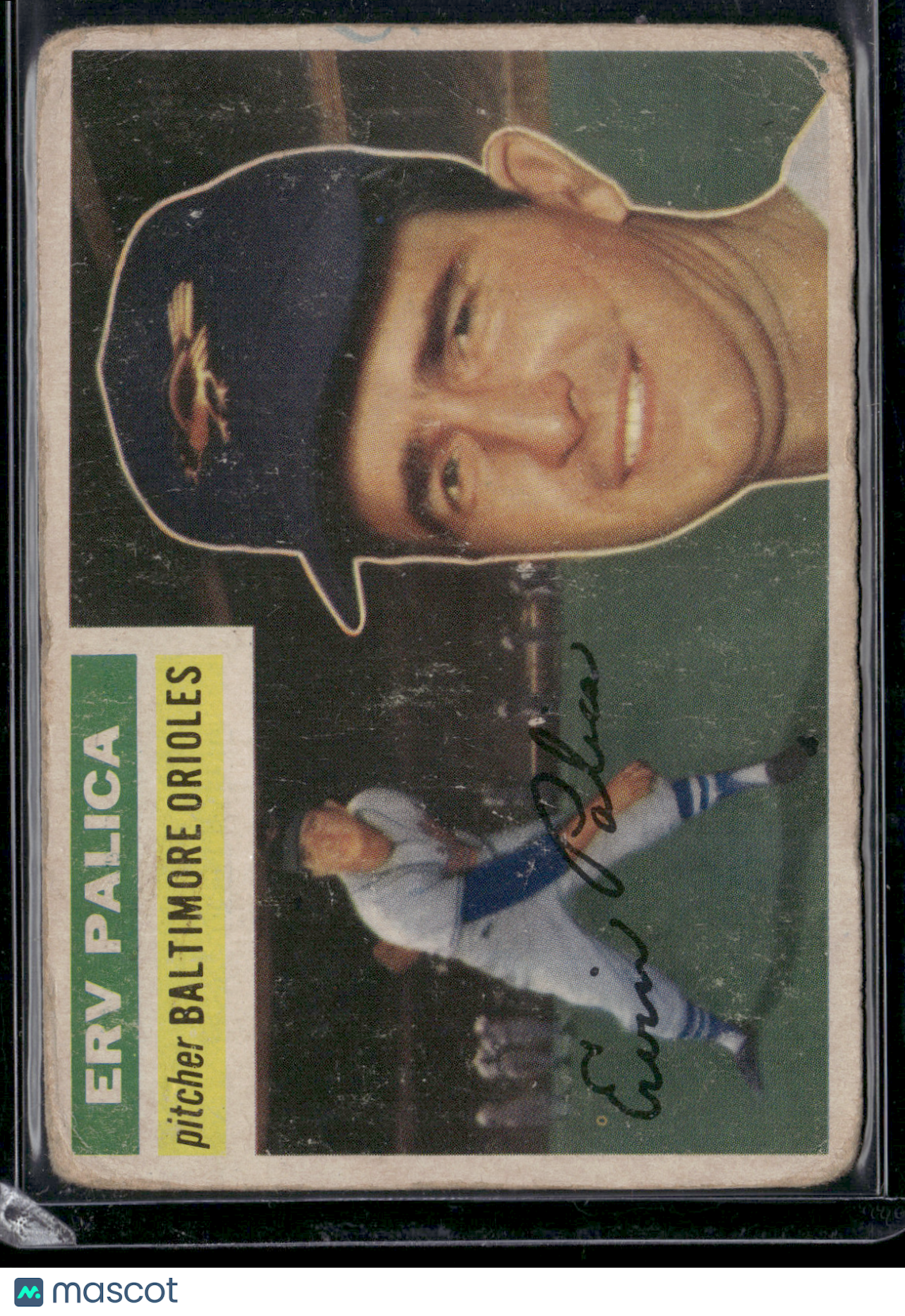 1956 Topps ERV PALICA #206 Wrinkles