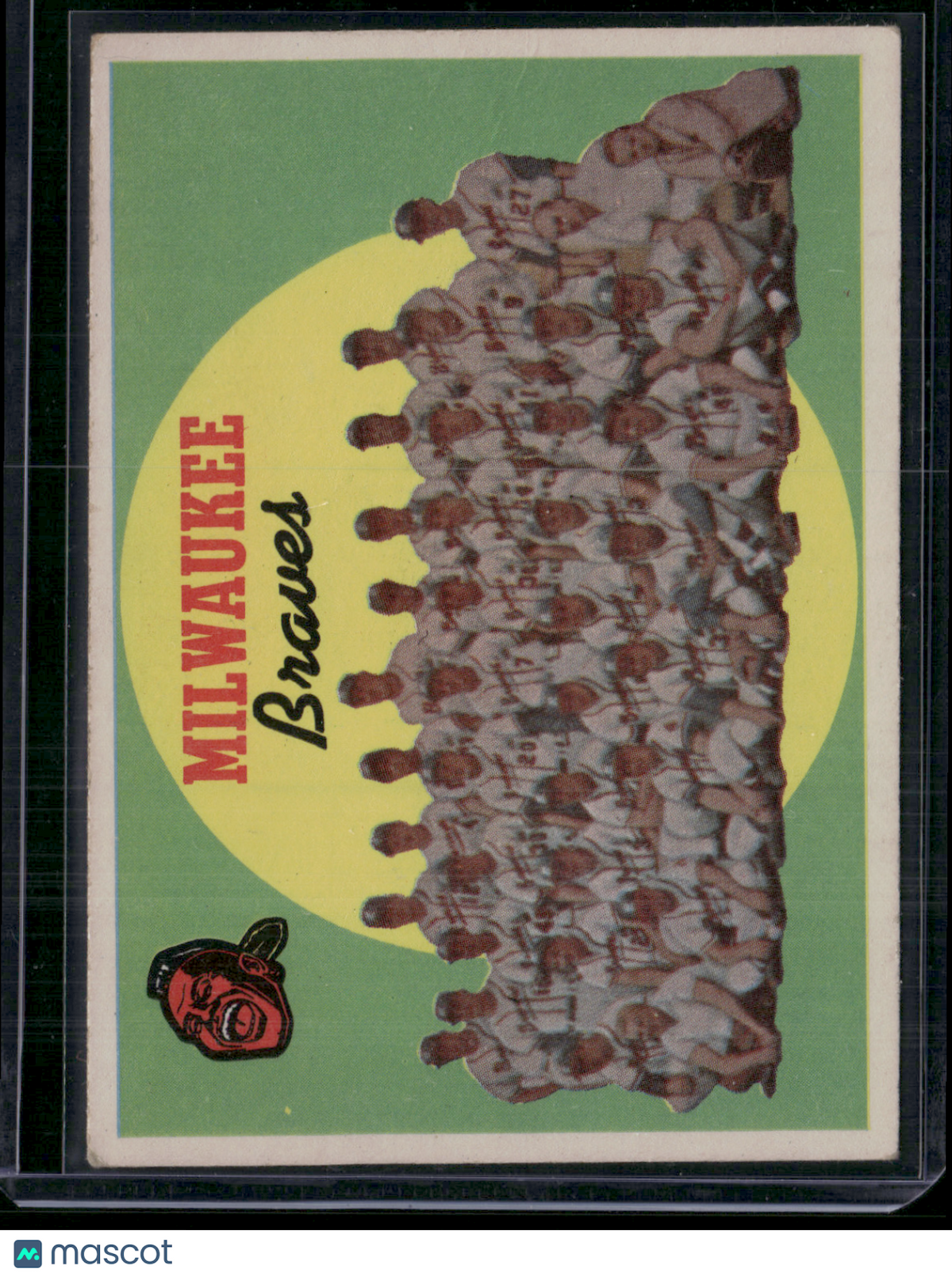 1959 Topps MILWAUKEE BRAVES #419 Light Wrinkle (VG/EX)