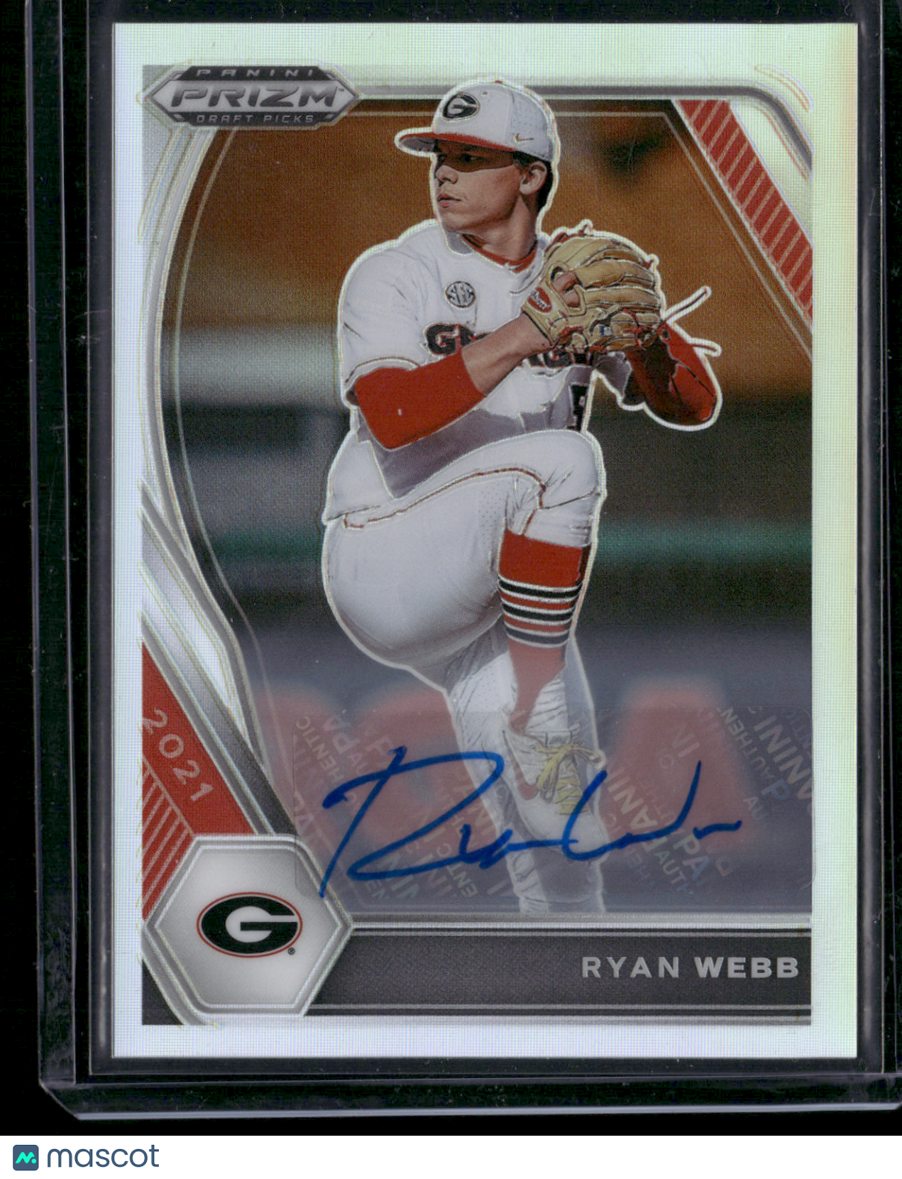 2021 Prizm Draft Picks RYAN WEBB #PDP-125 Silver Prizm Auto (NM)