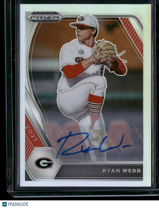 2021 Prizm Draft Picks RYAN WEBB #PDP-125 Silver Prizm Auto (NM)