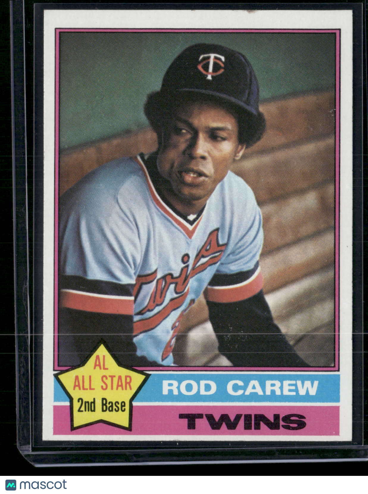 1976 Topps ROD CAREW #400 Edge Crush Print Snow (VG-EX)