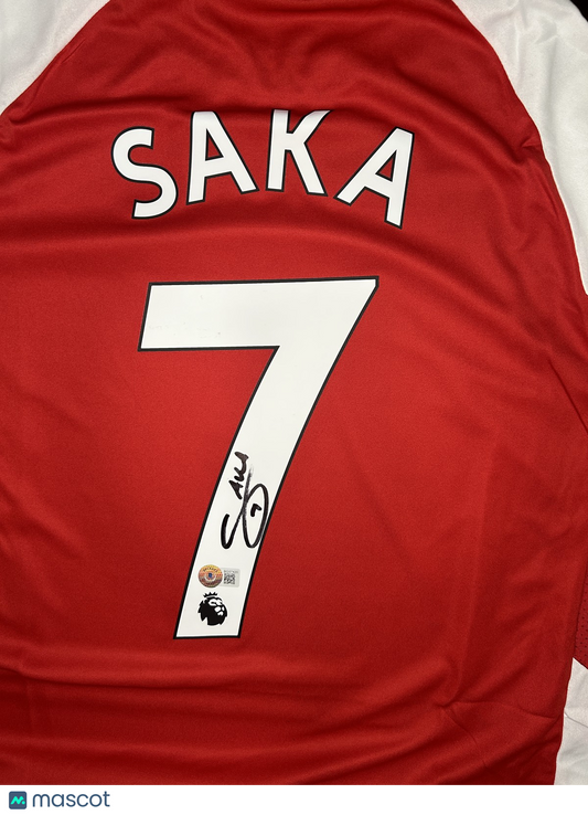 BUKAYO SAKA Signed Custom Arsenal Jersey - Beckett Authenticated - EPL Auto