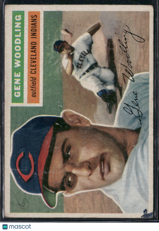 1956 Topps GENE WOODLING #163 Ink