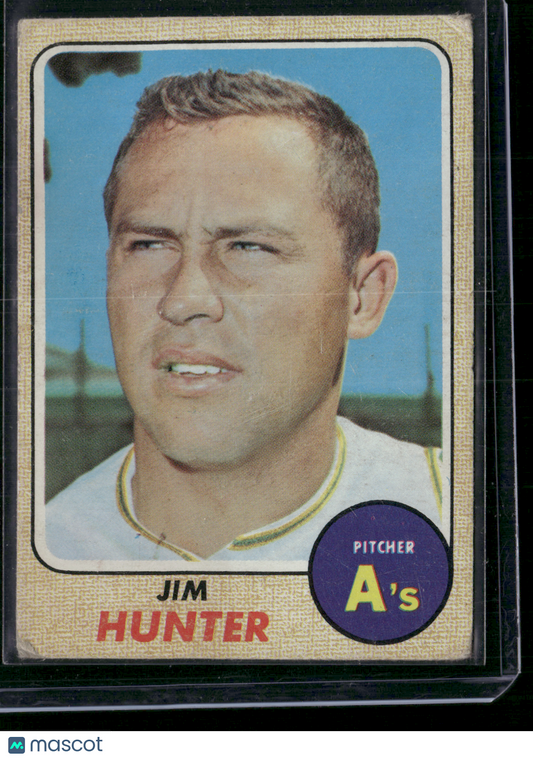 1968 Topps JIM "CATFISH" HUNTER #385