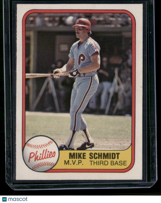 1981 Fleer MIKE SCHMIDT #5 MVP (EX/MT)
