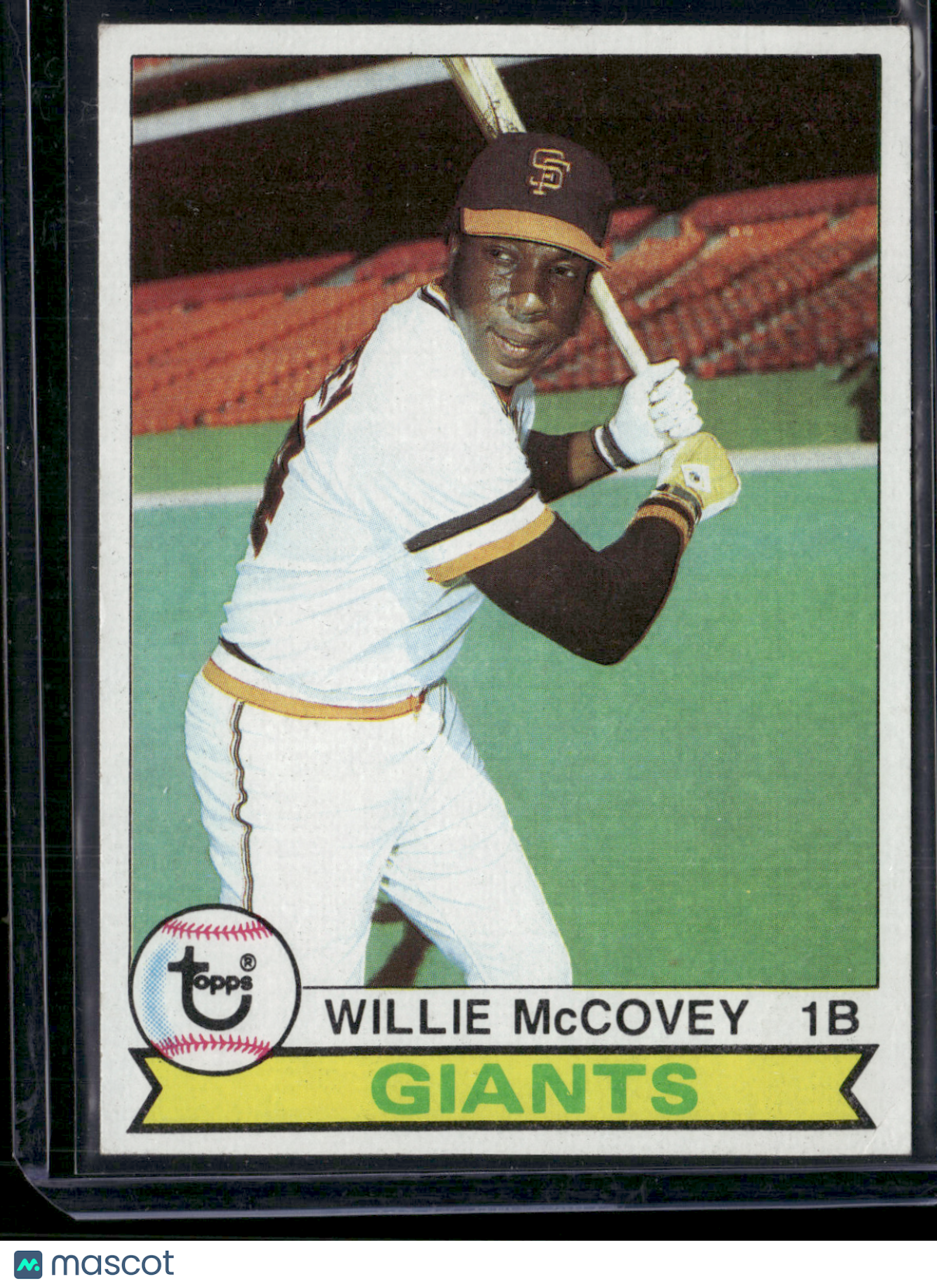 1979 Topps WILLIE MCCOVEY #215 Surface Dimple Light Wrinkle (VG/EX)