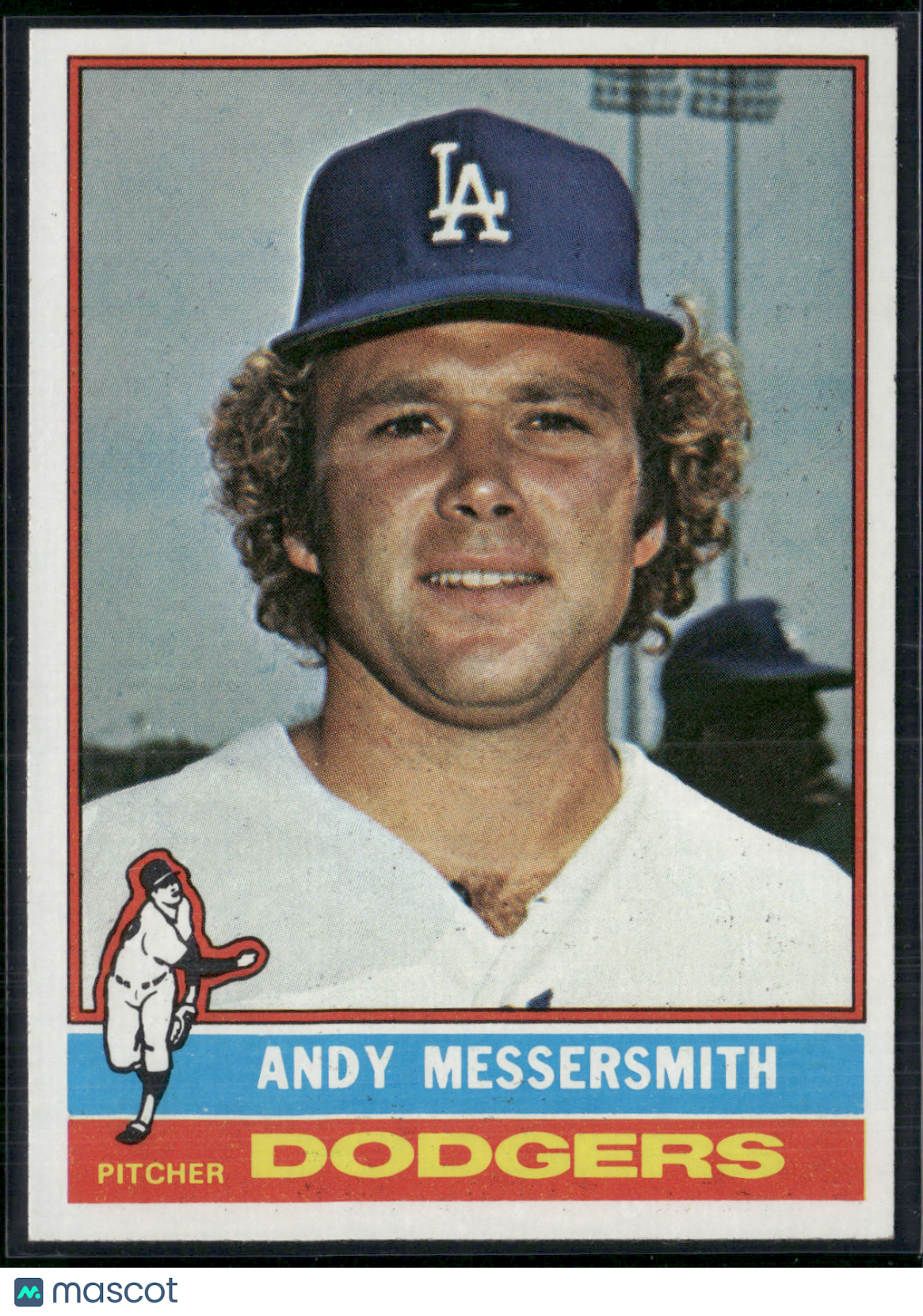 1976 Topps ANDY MESSERSMITH #305 Print Snow (EX)
