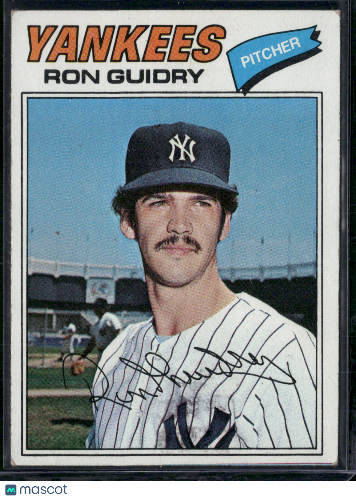 1977 Topps RON GUIDRY #656 Light Wrinkle on Corner (VG-VG/EX)