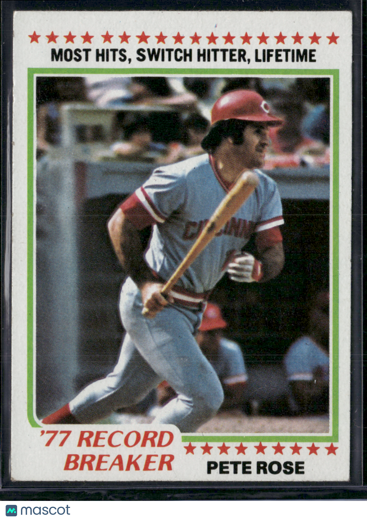 1978 Topps PETE ROSE #5 77 Record Breaker (EX-EX/MT)