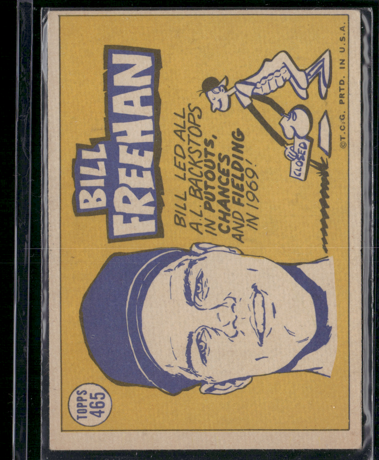 1970 Topps BILL FREEHAN #465 AL All Star (VG-EX)