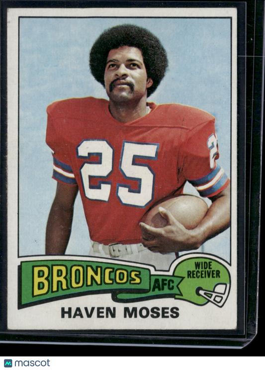 1975 Topps HAVEN MOSES #17 (Good - Surface dents)