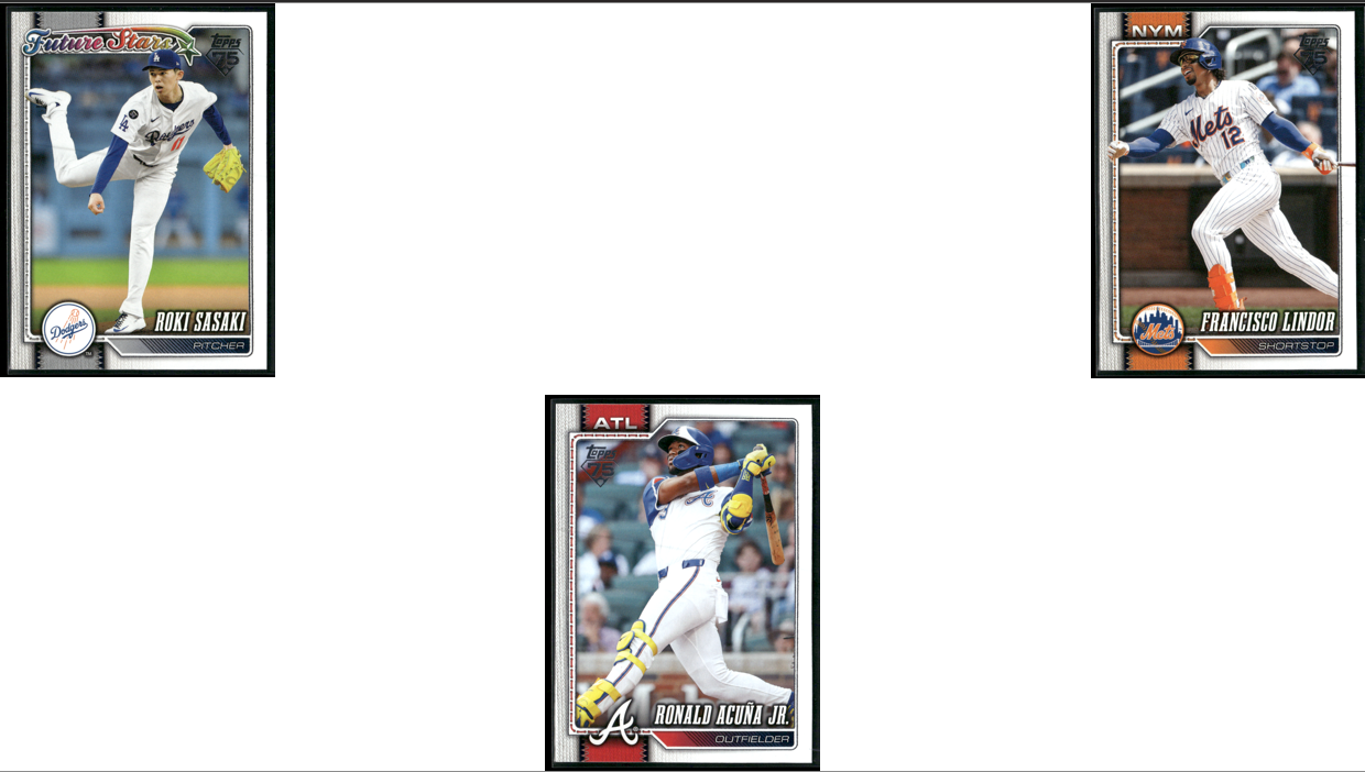 2026 Topps STARS OF MLB 7 ~ CARDLOT Fernando Tatis Jr./Ronald Acuna (NM)