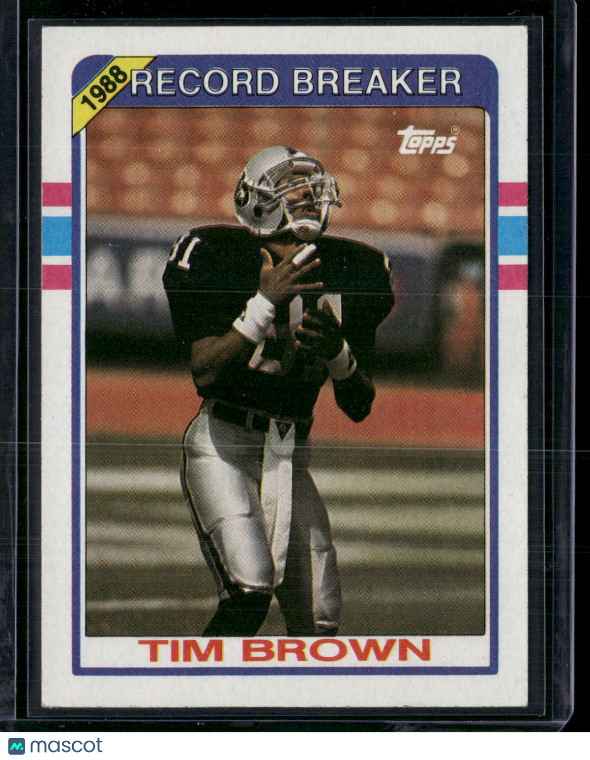 1989 Topps TIM BROWN #2 1988 Record Breakers (NM)