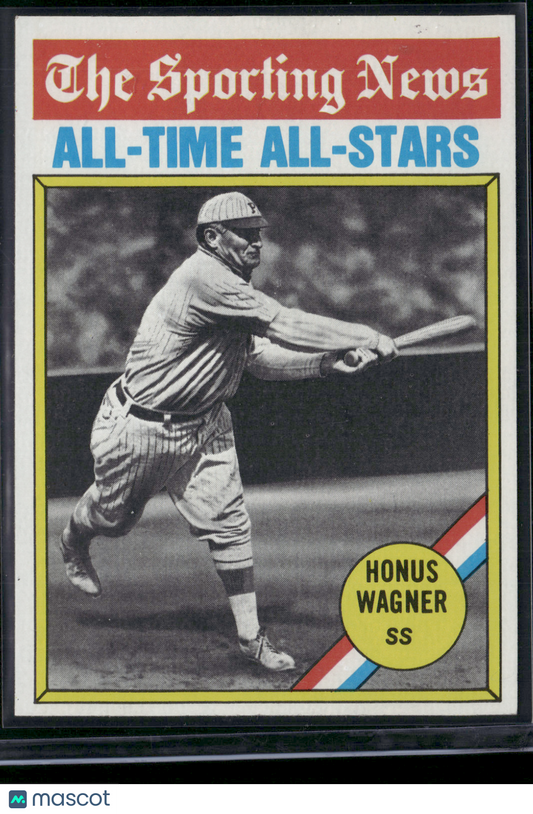 1976 Topps HONUS WAGNER #344 All Time All Stars Surface Protrusion (VG-EX)