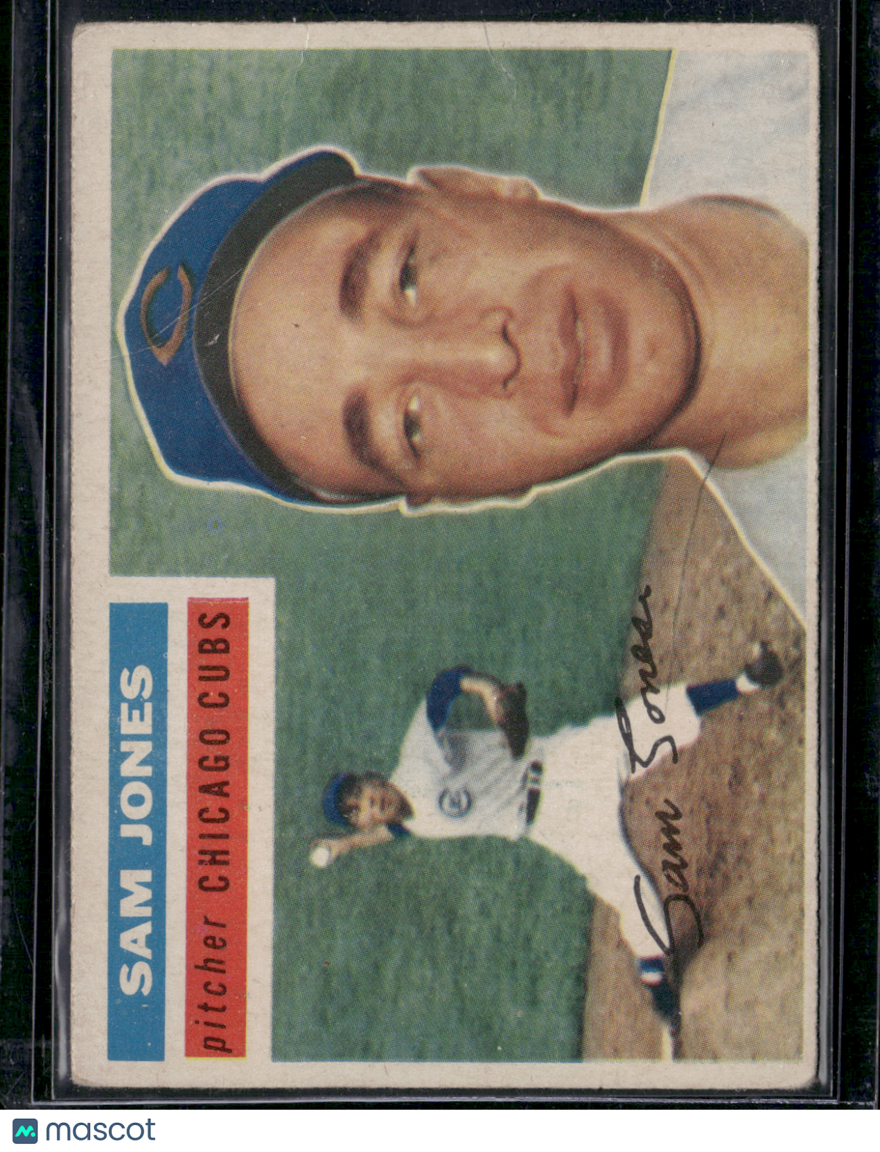 1956 Topps SAM JONES #259 Crease and Light Wrinkling