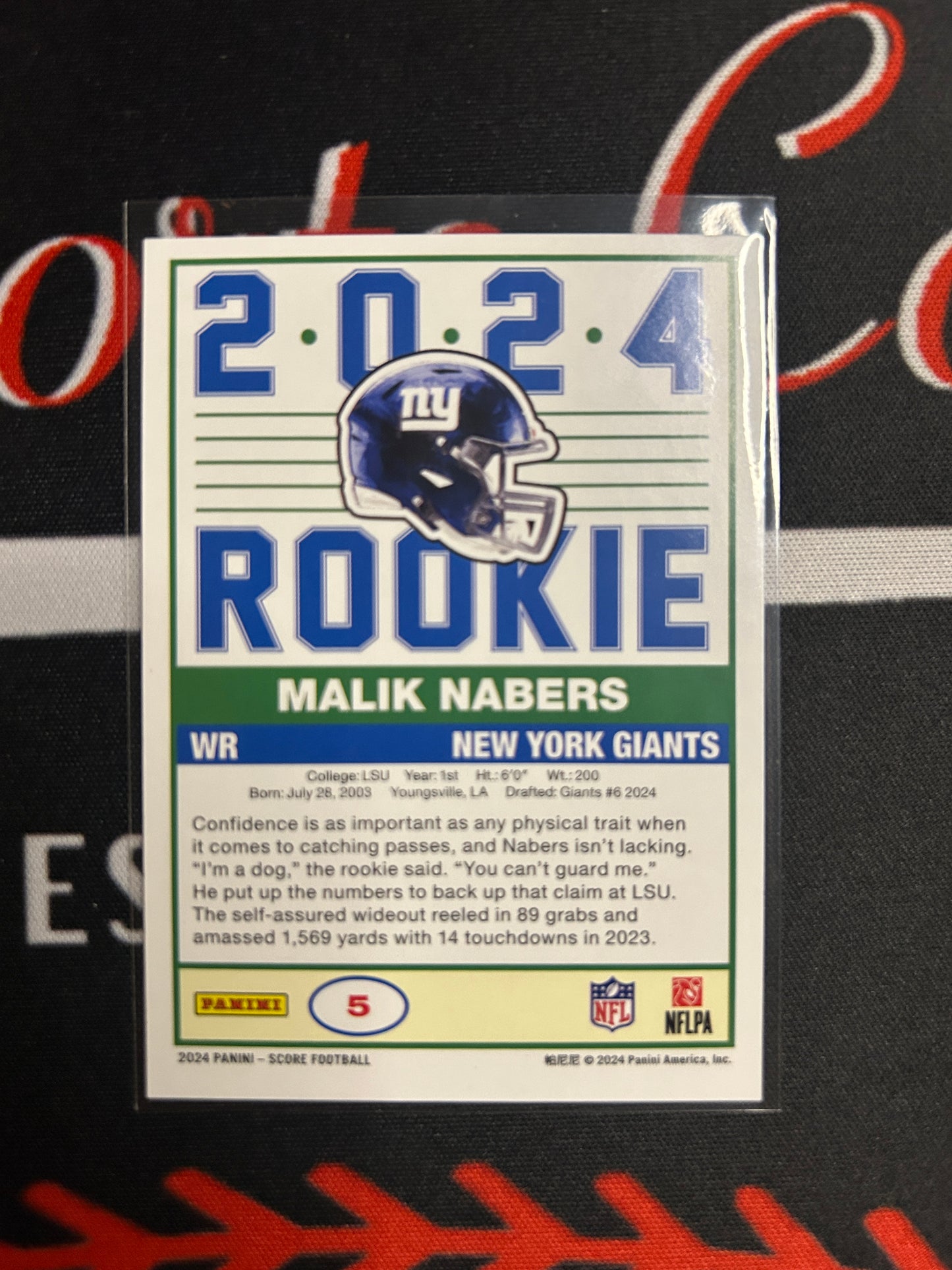 2024 Score MALIK NABERS RC #5