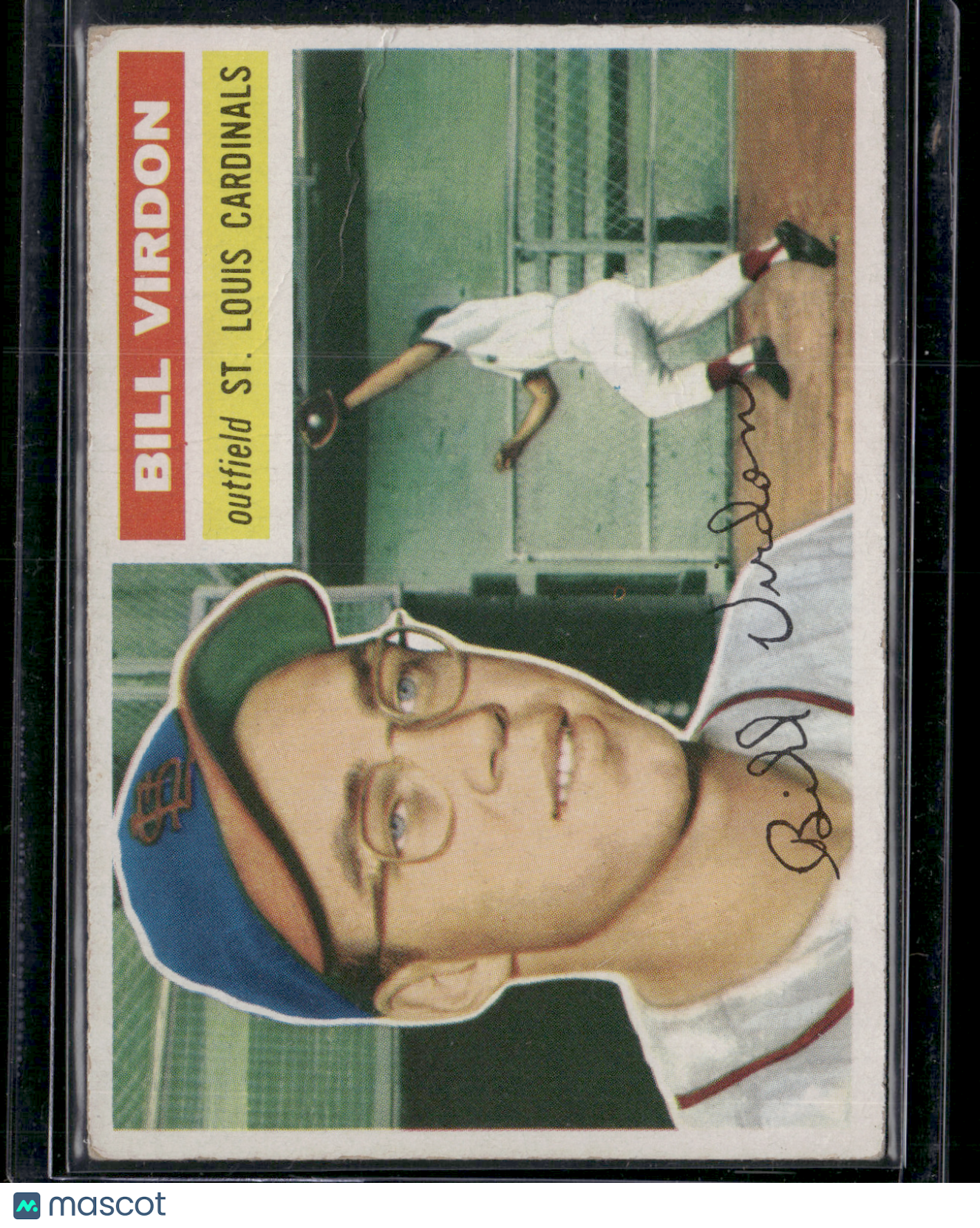 1956 Topps BILL VIRDON #170 Wrinkling