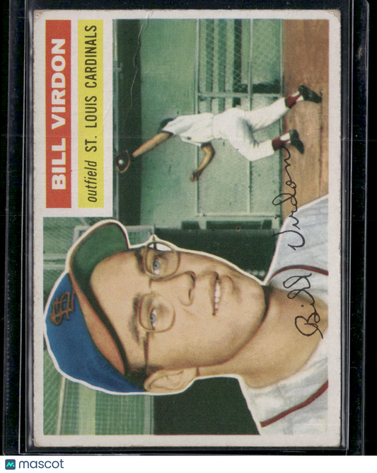 1956 Topps BILL VIRDON #170 Wrinkling