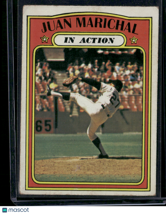 1972 Topps JUAN MARICHAL #568 In Action Light Wrinkles (VG)