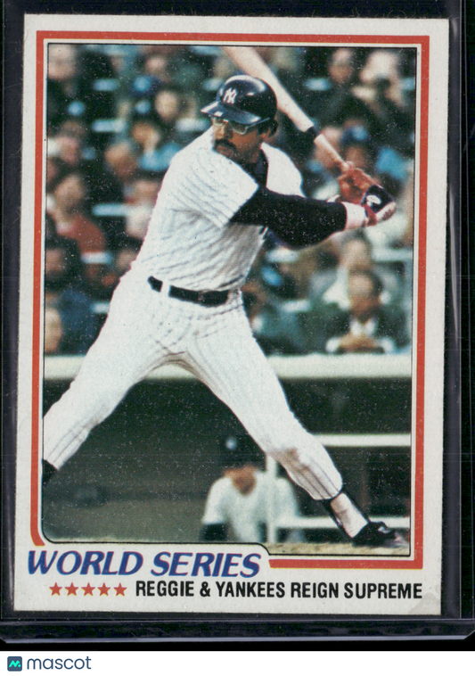 1978 Topps REGGIE JACKSON #413 World Series Slight Stain Bottom Corner (EX)