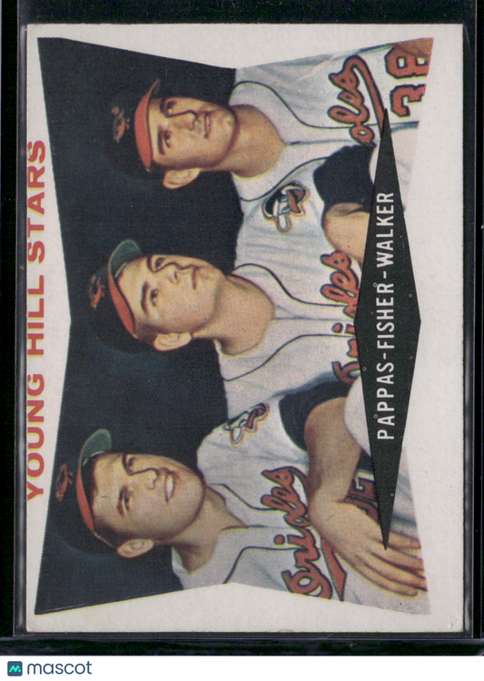 1960 Topps MILT PAPPAS/JACK FISHER/JERRY WALKER #399 Young Hill Stars