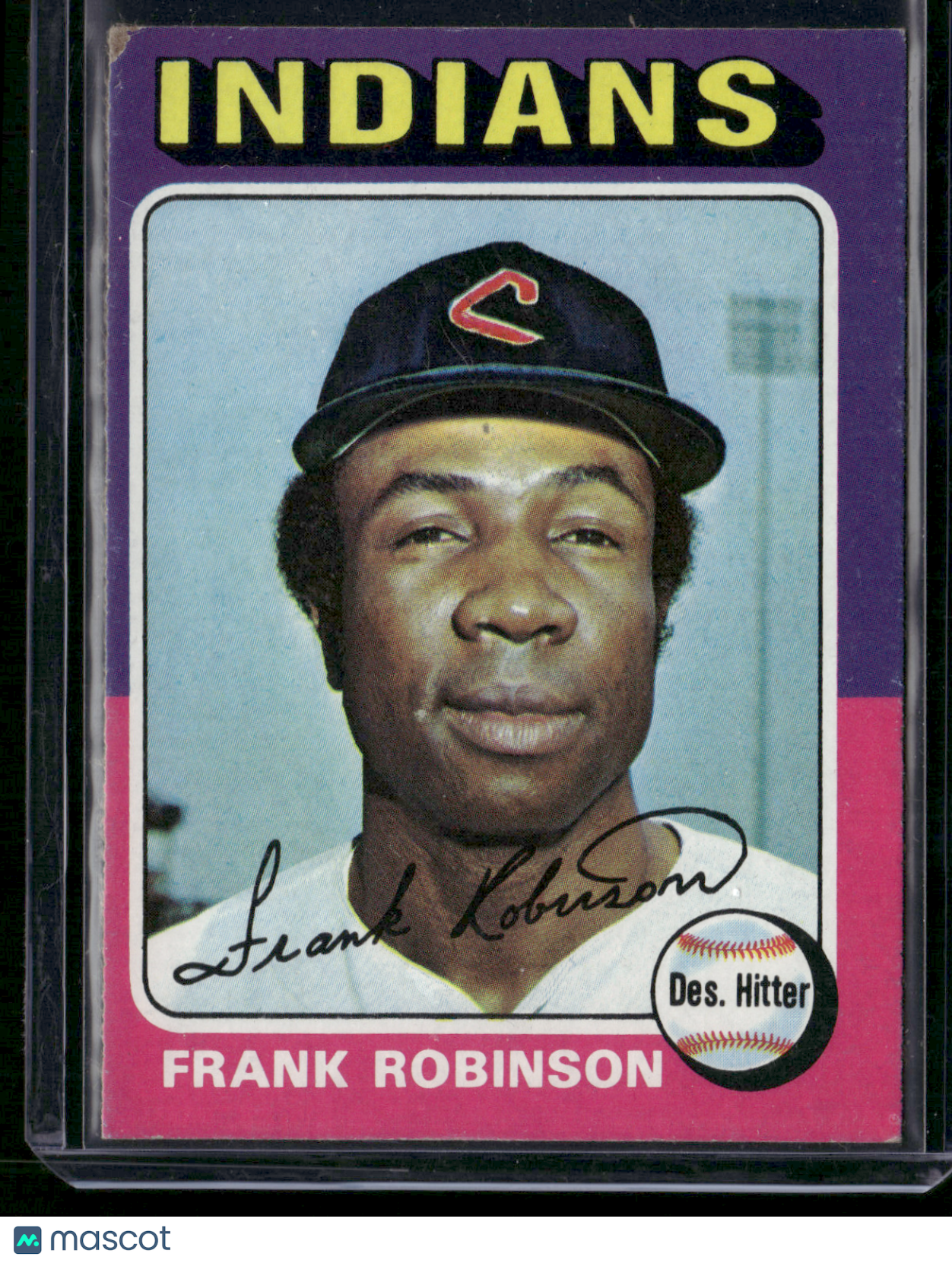 1975 Topps FRANK ROBINSON #580 Paper loss on corner (Fair)