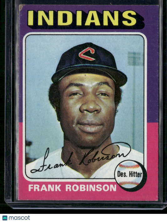 1975 Topps FRANK ROBINSON #580 Paper loss on corner (Fair)