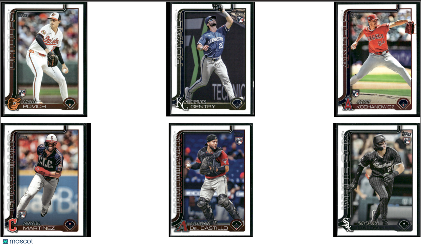 2025 Topps ROOKIES 6 ~ CARDLOT Cade Povich/Brooks Baldwin (NM)