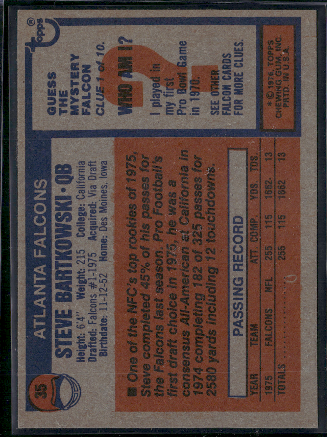 1976 Topps STEVE BARTKOWSKI #35 (EX/MT-NM)