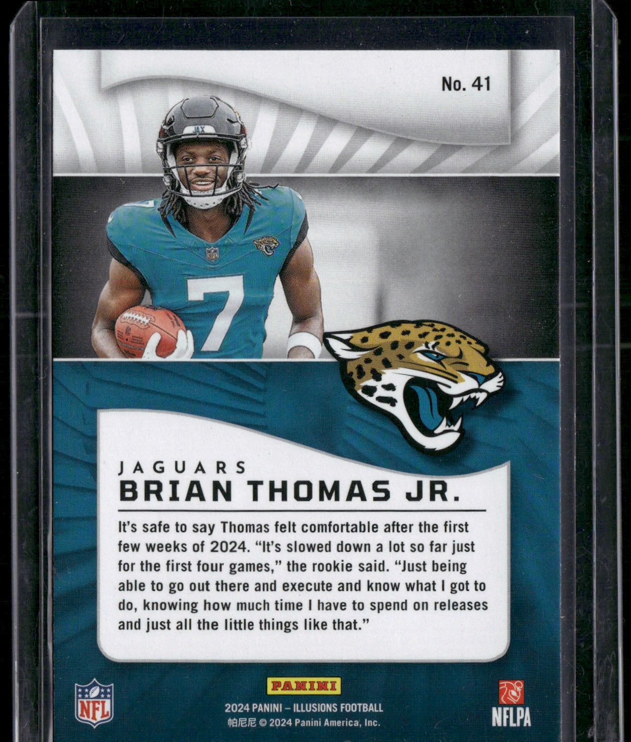 2024 Panini Illusions Football BRIAN THOMAS JR. #41 Rookie RC