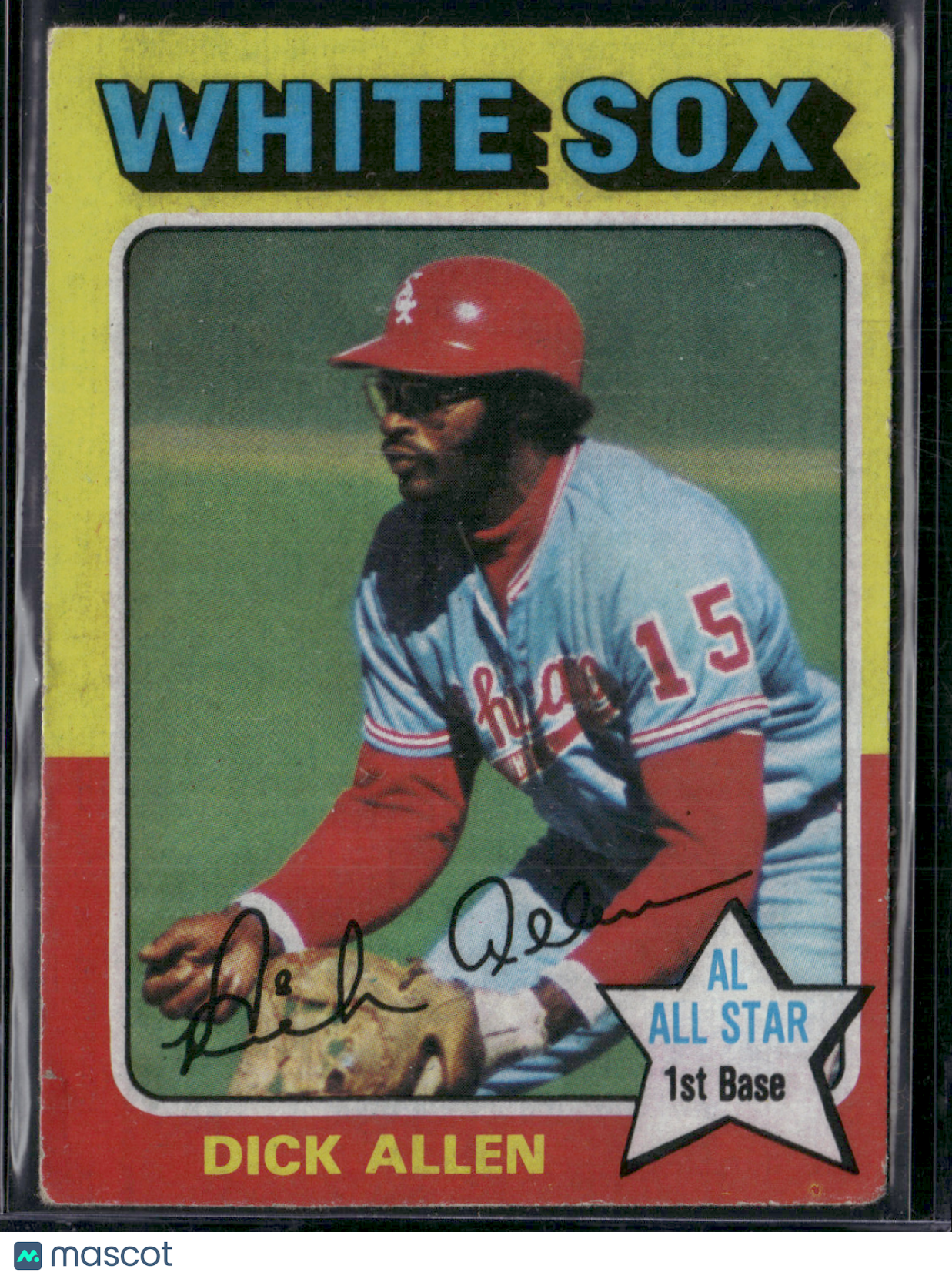 1975 Topps DICK ALLEN #400 Wax Stain (VG)