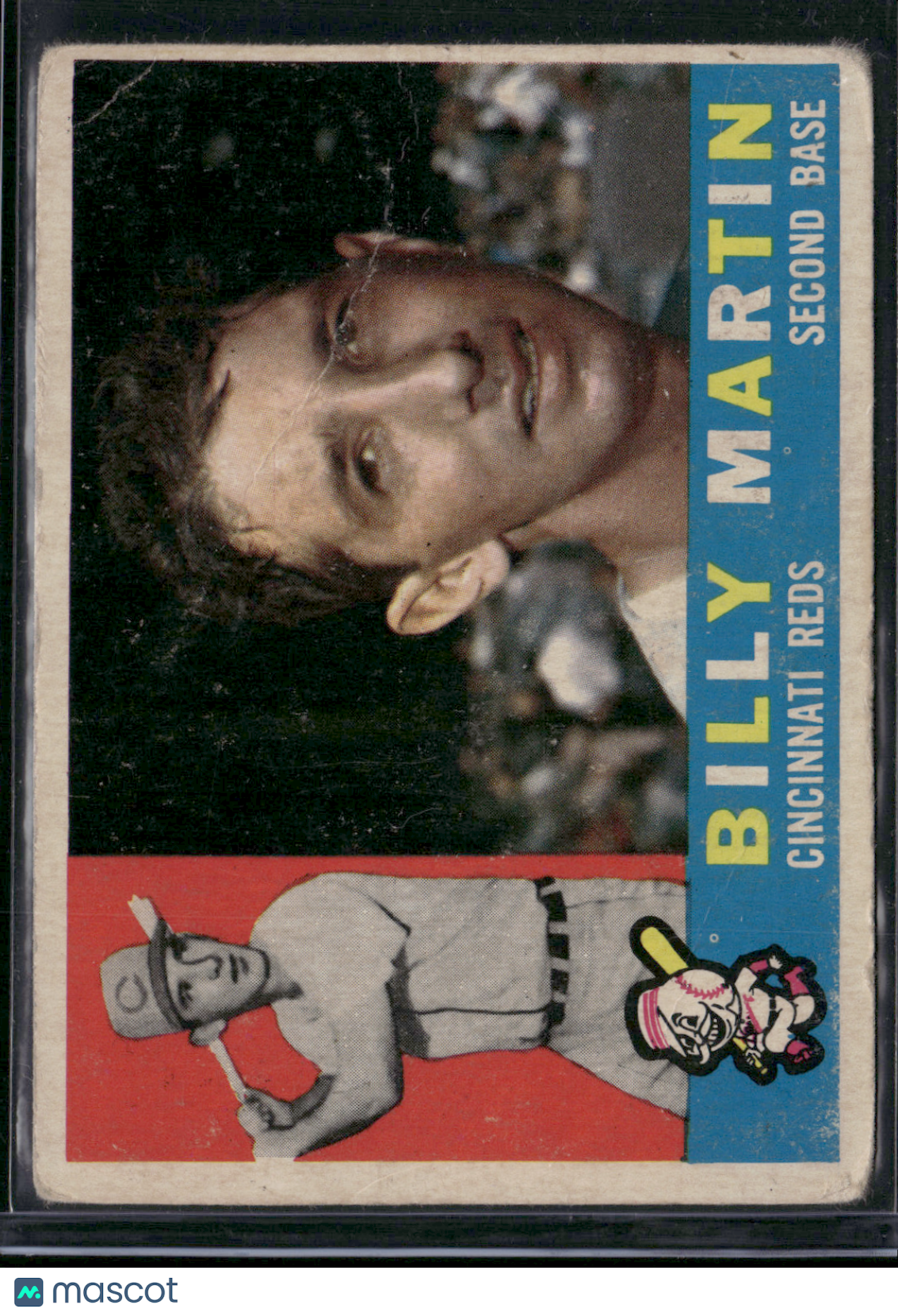 1960 Topps BILLY MARTIN #173 Wrinkles (Fair)