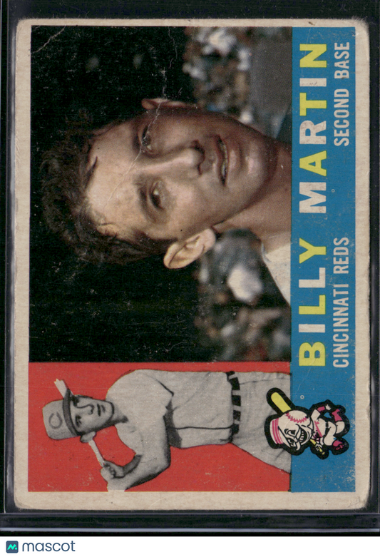 1960 Topps BILLY MARTIN #173 Wrinkles (Fair)