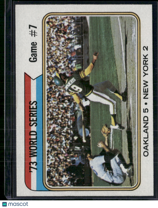 1974 Topps 1973 WORLD SERIES #478 Game #7 (EX/MT)