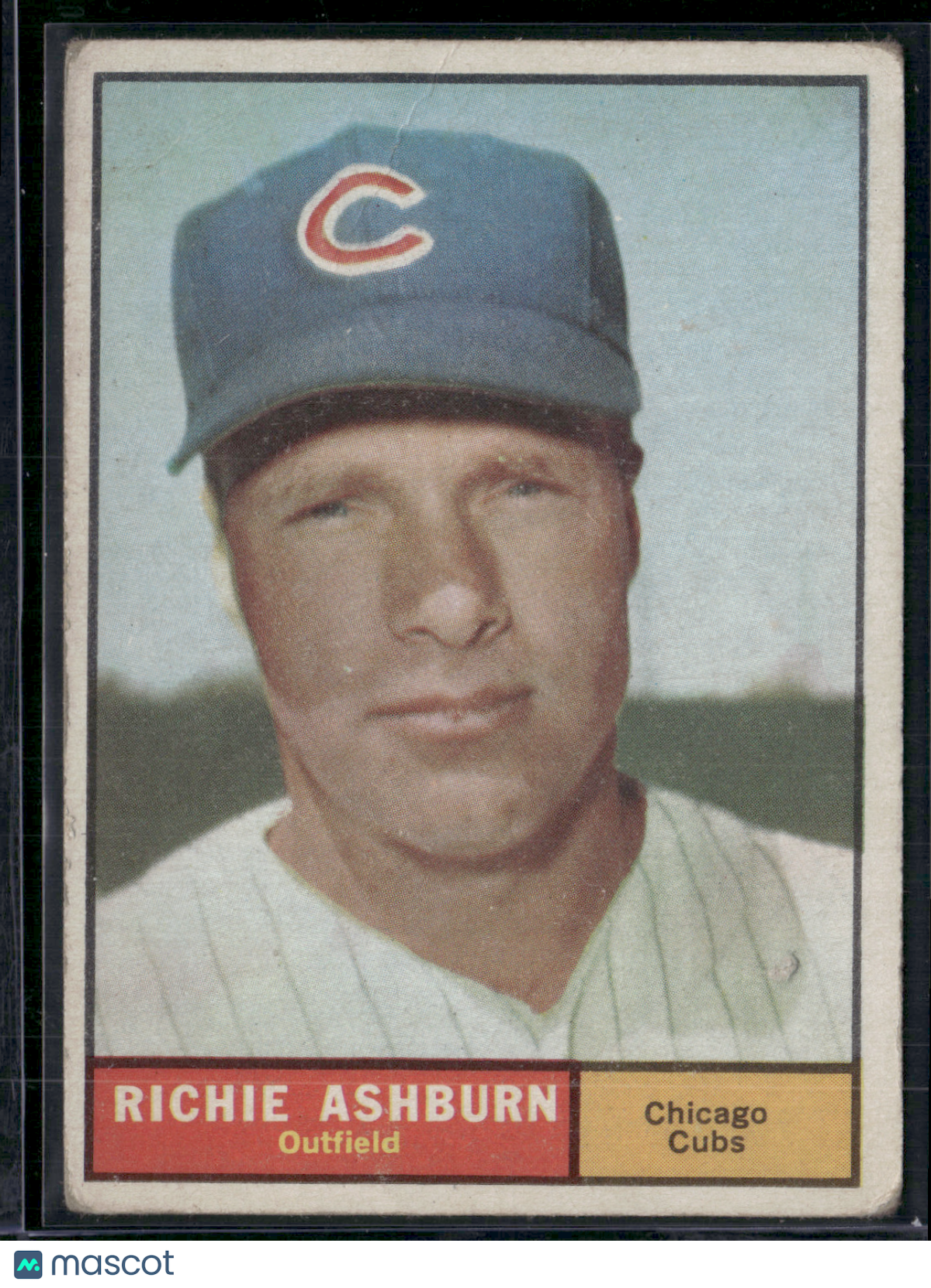 1961 Topps RICHIE ASHBURN #88 Light Wrinkles Surface Dimple (VG)